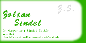 zoltan sindel business card